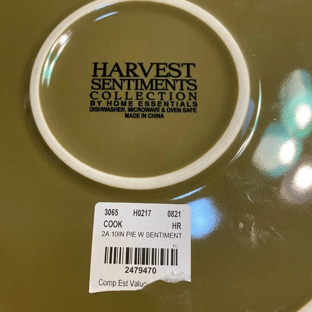 Harvest Sentiments Collection by Home Essentials serving dish.
